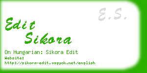 edit sikora business card